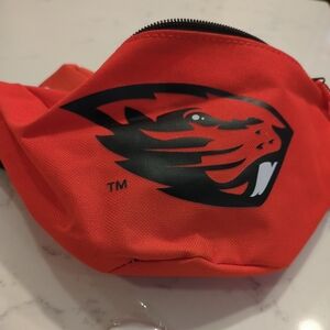 Orange Oregon State Beavers Waist Bag With Can Holder And Pin
